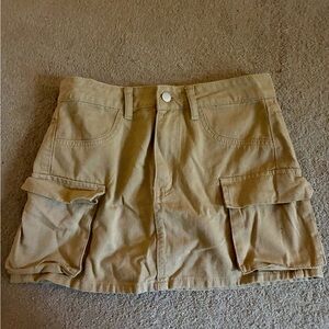 SHEIN Tan Mini Skirt